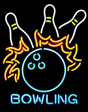 Bowling Fire Neon Sign