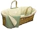 Tadpoles Organic Waffle Terry Moses Basket Set - Sage