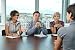 Wallmonkeys Peel and Stick Wall Decals - Business People at Job Interview - Removable Graphic