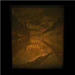 Tranquility - Mountains Porcelain Shadow Box Light