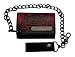 Tool Red Face Parabola Trifold Leather Wallet With Chain