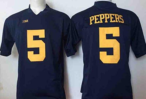 Youth Michigan Wolverines Jabrill Peppers #5 College Football Jersey Blue X-Large