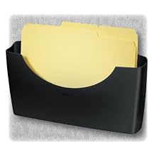 Fellowes Plastic Partition Additions 14 x 2 1/2 x 7 3/4 Inch Graphite File Pocket (75275)
