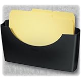 Fellowes Plastic Partition Additions 14 x 2 1/2 x 7 3/4 Inch Graphite File Pocket (75275)