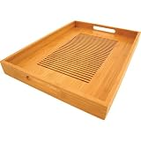 Totally Bamboo Lattice Tray, 14 by 19-Inch