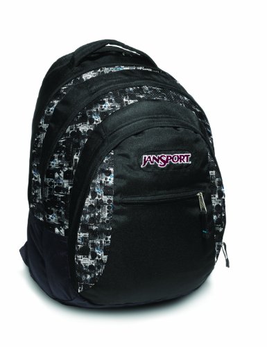 JanSport Rucksack Beamer, white/flight blue boombox cam, 48x31x24 cm, 32 Liter, TPZ6