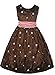 Brown Embroidered Dress w/ Dark Pink Sash 10 (Sk 2700) Brown Embroidered Dress w/ Dark Pink Sash 10 (Sk 2700)