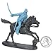 Civil War Charging Cavalry Plastic Army Men: LIGHT BLUE Set of 6 54mm Figures and 6 Horses - 1:32 scale