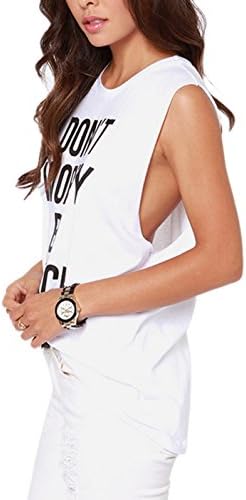 Moon Soul Women Don't Worry Be Yonce Printed Casual Tank Top Vest
