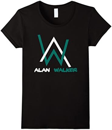 Women's Faded alan walker t shirt Medium Black