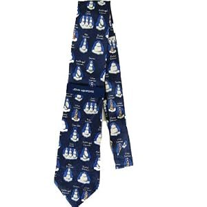 John Ashford Snow Clones Holiday Tie