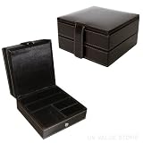 Jewelry Box, Traveling Jewelry Case-Black