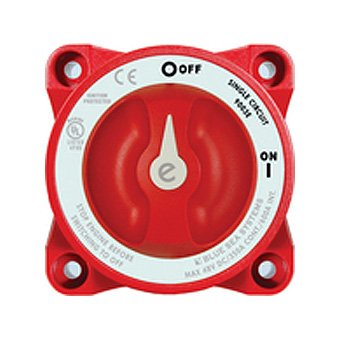 New BLUE SEA SWITCH BATTERY ON/OFF Selector Features Make-Before-Break Contact Design Red