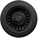 Houzer 190-9265 Sink Strainer for 3.5-Inch Drain Openings, Matte Black
