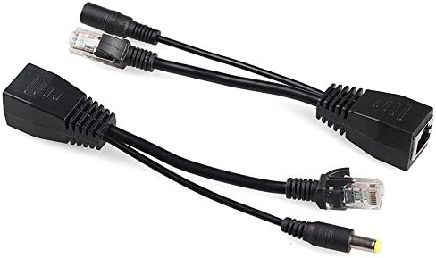 JXTV NAC-1 Passive POE Injector/splitter DC Connector,POE Cable,tape Screened POE Adapter Cable, POE Splitter Injector Kit,power Supply Module 12-48V Synthesizer Separator Combiner