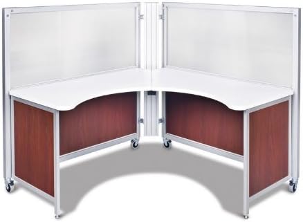 Solo 4' X 4' Spacesaver Foldaway Workstation Wild Cherry 52" high wall (No Installation Required) SEE VIDEO http://www.youtube.com/watch?feature=player_embedded&v=jXgvfPmqAY8