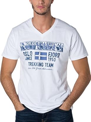 Geographical Norway Camiseta Manga Corta Snht (Blanco)