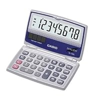 Casio SL-100L Solar Calculator with Folding Hard Case