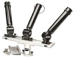 Fishing systems by Traxstech adjustable black lexan rod holders & track combo for trolling fishing