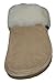 Eurow Sheepskin Women's Hardsole Scuff Slipper - Sand/White