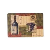 Wine Tasting Cushioned Comfort Anti Fatigue Padded Throw Area Rug Kitchen Decor Mat