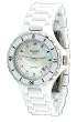 Bianci Swiss #H262-MOP Women's MOP Dial White Ceramic Watch