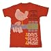 Woodstock - Upstate '69 Adult Fitted T-shirt in Red