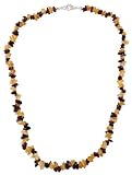 Garnet and Citrine Chip Clasped Necklace