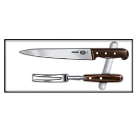 Victorinox 2-Piece Carving Set, Rosewood Handles
