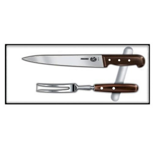 Victorinox 2-Piece Carving Set Rosewood Handles