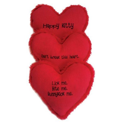 Detail image Yeowww Hearrrt Attack Catnip Toy, Happy Kitty