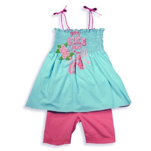 Banana Split by Hannah Banana Infant Girls Camisole and Short Set, Turquoise, Pink 419vk6kFblL Banana Split by Hannah Banana Infant Girls Camisole and Short Set, Turquoise, Pink
