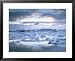 Jokuslarlon Glacial Lagoon, Vatnajokull Ice-Cap, Iceland, Polar Regions Scenic Framed Art Poster Print by Simon Harris, 31x25