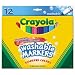 Binney & Smith Crayola(R) Washable Markers, Broad Line, Assorted Classic Colors, Box Of 12