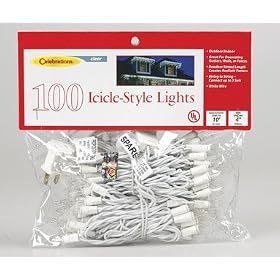 100 Mini Icicle Lights Up To 3 Sets Can Be Strung by 100