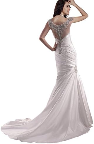 I Dream Dresses Women's Mermaid Crystal Wedding Dresses 2015