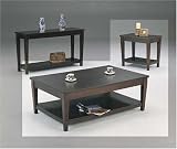 Cappuccino Finish Wood 3 Piece Occasional Table Set By Coaster Furniture