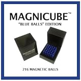 Magnicube Magnetic Balls "Blue Balls" Edition 216 Piece Magnet Puzzle (Box Gift Set)