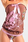Ed Hardy Sword Rose Tube Top