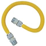 1/2" M.I.P. x 3/4" M.I.P. Stainless Steel Gas Connector-5/8X36 GAS CONNECTOR (並行輸入品)