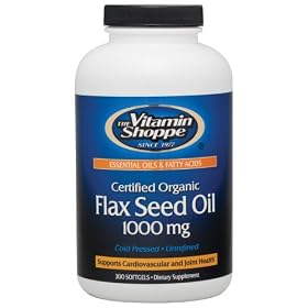 Vitamin Shoppe - Flax Seed Oil Certified Organic, 1000 mg