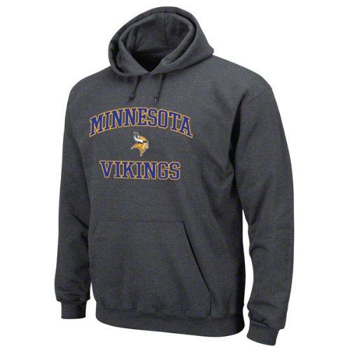 Minnesota Vikings Charcoal Heart and Soul II Hooded Sweatshirt