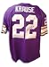 Paul Krause Signed Minnesota Vikings Purple t/b Jersey