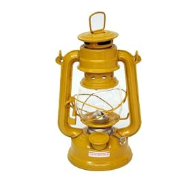 8 Yellow Railroad Kerosene Hurricane Lantern Oil Lamp by Kerosene Lamps