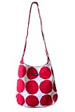 marimekko マリメッコ KIVET キベット KVARTSI ショルダーバッグ / ホワイト×レッド