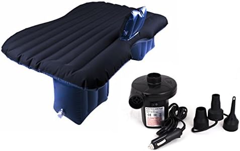 XGL Car Mobile Cushion Air Mattress Mobile Air Bed Inflation Travel Thicker Mattress Back Seat Extended Mattress Black