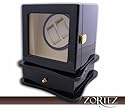 Black 2 + 2 Automatic Watch Winder Box for Rolex Omega Tag
