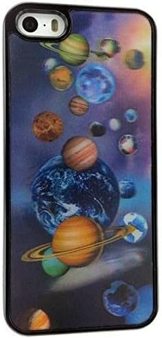 Apple iPhone 5 and 5s Planets and Space 3D Hologram Picture Protection Cover Thin Hard Plastic Case Quick and Easy Install Snap On and Off Perfect Fit Slim Lightweight