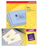 Avery Clear Addressing Labels Laser 48 Per Sheet 22x127mm Ref L7553 25 1200 Labels