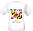 MARYLAND - THE OLD LINE STATE - FLAG - State-series - White T-shirt